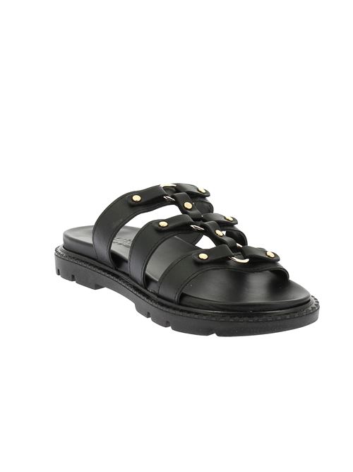 sabot da donna in pelle nera I SANDALI | 44X